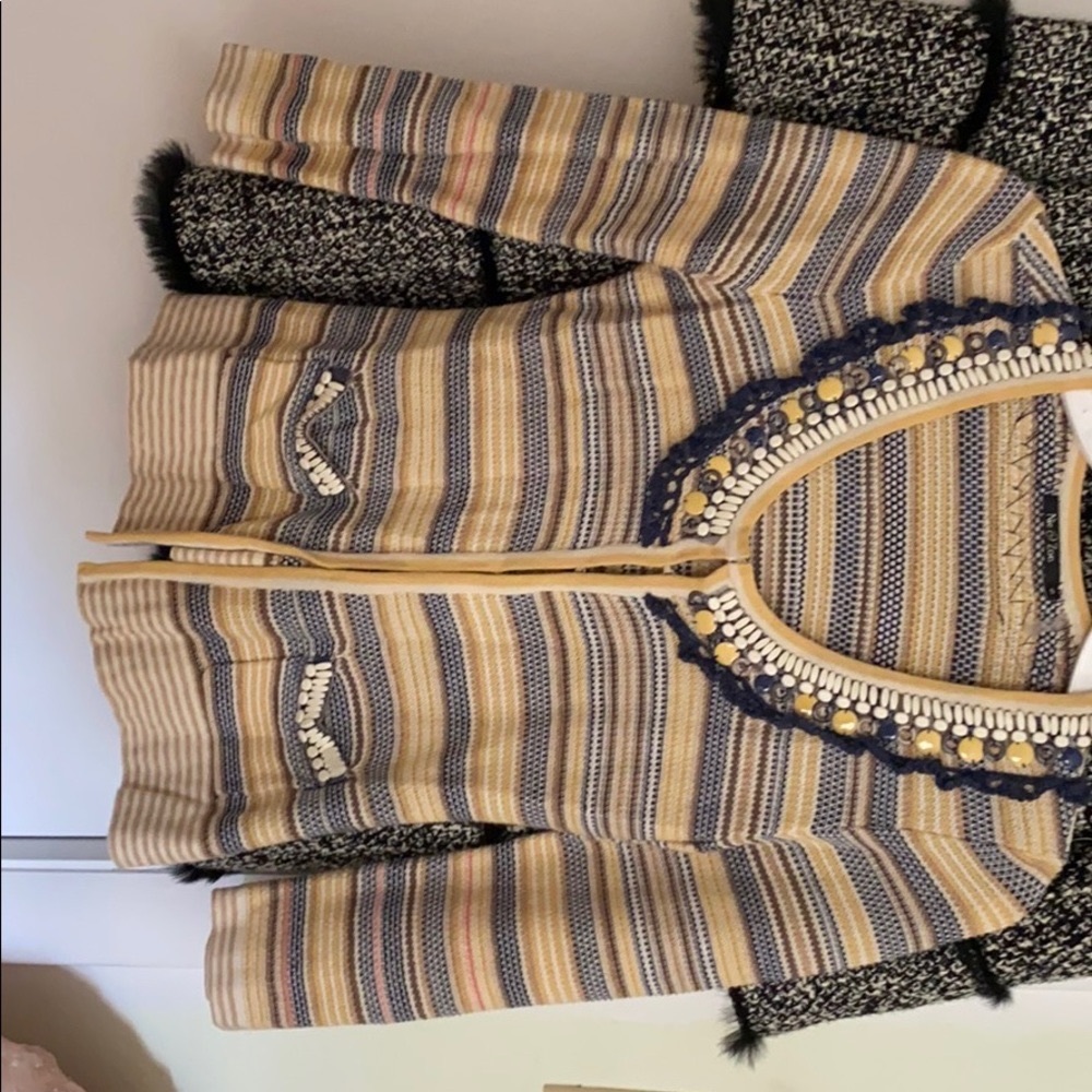 Beaded nice sweater jacket